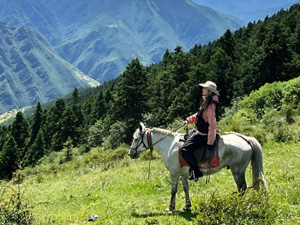 randonnée à cheval Chine Sichuan photo 2