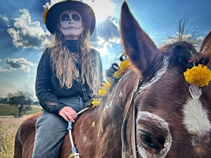 randonnée à cheval mexique guanajuato calacas, la joyeuse fête macabre